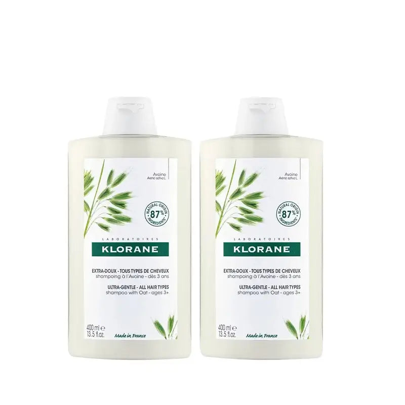 Klorane Haferflocken Shampoo, 2X400 Ml