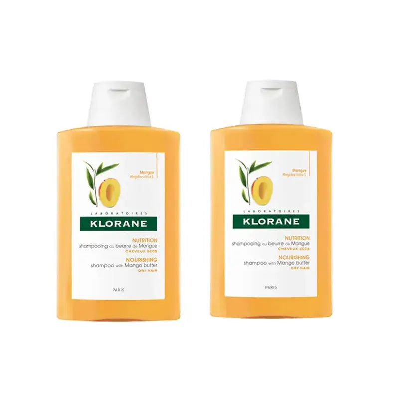 Klorane Pflegendes Mango Shampoo, 2X200 Ml