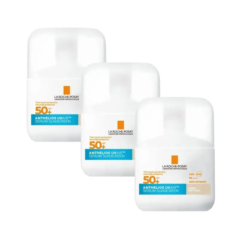 La Roche Posay Anthelios Uvair Sun Serum Spf50+ Getöntes Licht , 3X50 Ml