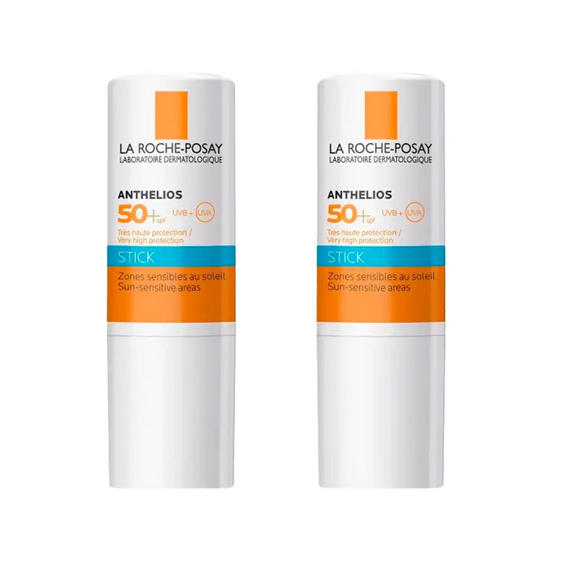 La Roche Posay Duplo Anthelios Stick Spf50+ Empfindliche Bereiche, 2 X 7 Gr