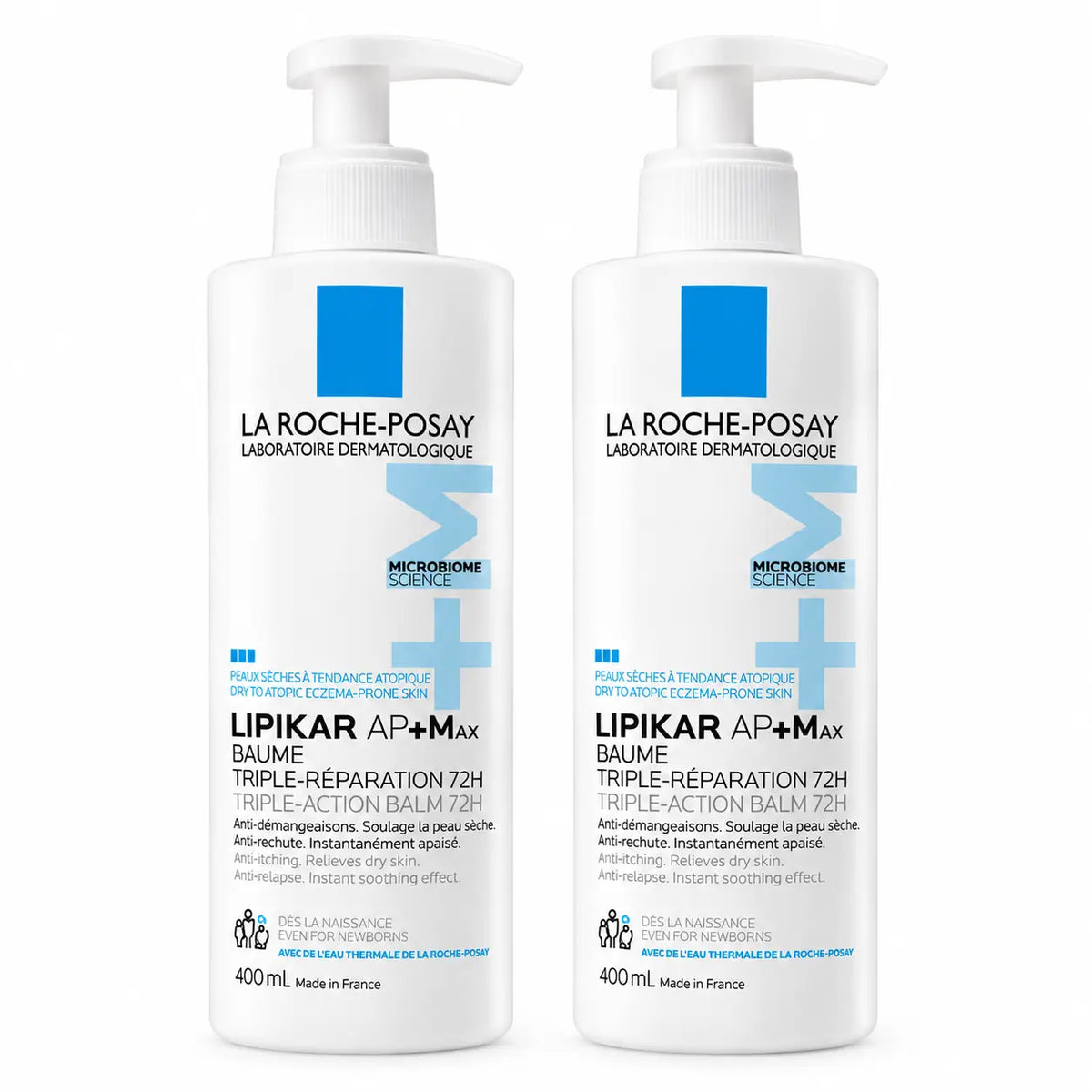 La Roche Posay Lipikar Baume Ap+M Packung 2 x 400 ml