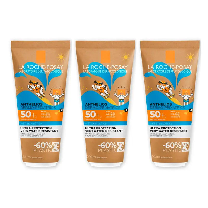 La Roche Posay Triplo Anthelios nasse Haut Dermopediatrics Karton Tube Spf50+, 3 X 200 Ml