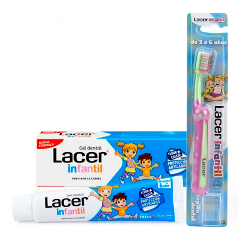 Lacer Kids Pack (1 Zahnpasta + 1 Zahnbürste)