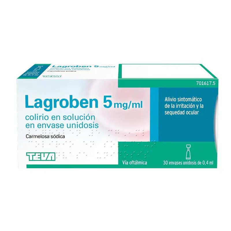Lagroben 5 Mg/ ml Augentropfen 30 Einzeldosis x 0,4 ml