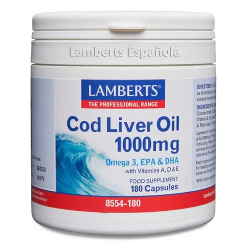 Lamberts Aceite De Hígado De Bacalao , 180 cápsulas