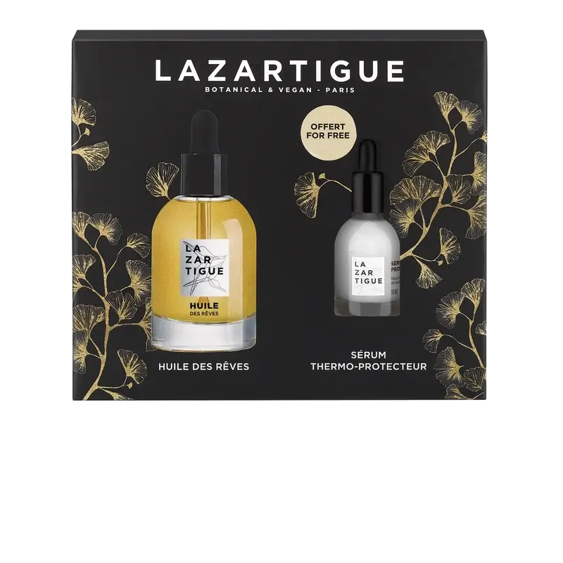 Lazartigue Weihnachtsset Pflegendes Trockenöl + Thermoprotektives Serum , 2 Stück