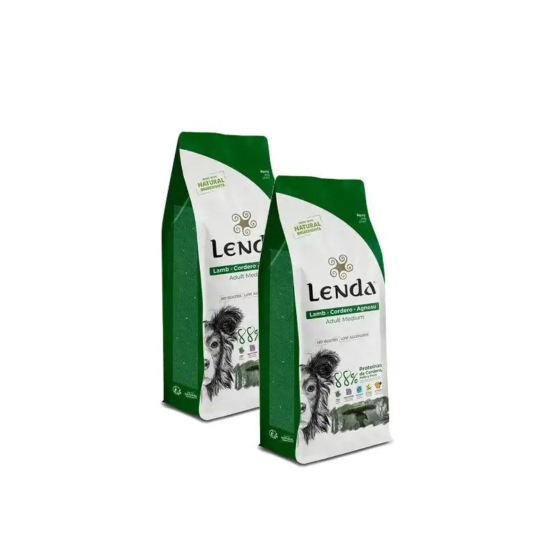 Lenda für ausgewachsene Hunde – Lamm 2 kg, 2er-Pack