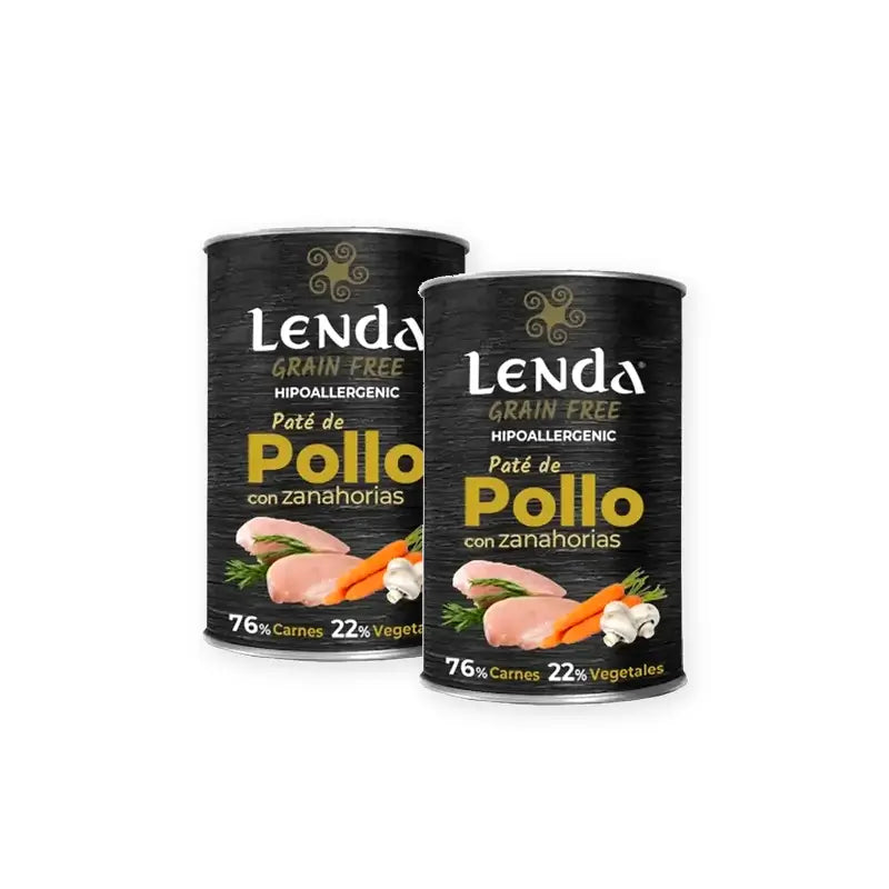 Lenda Wet Hund Hähnchen, 2er-Pack à 12 x 400 g