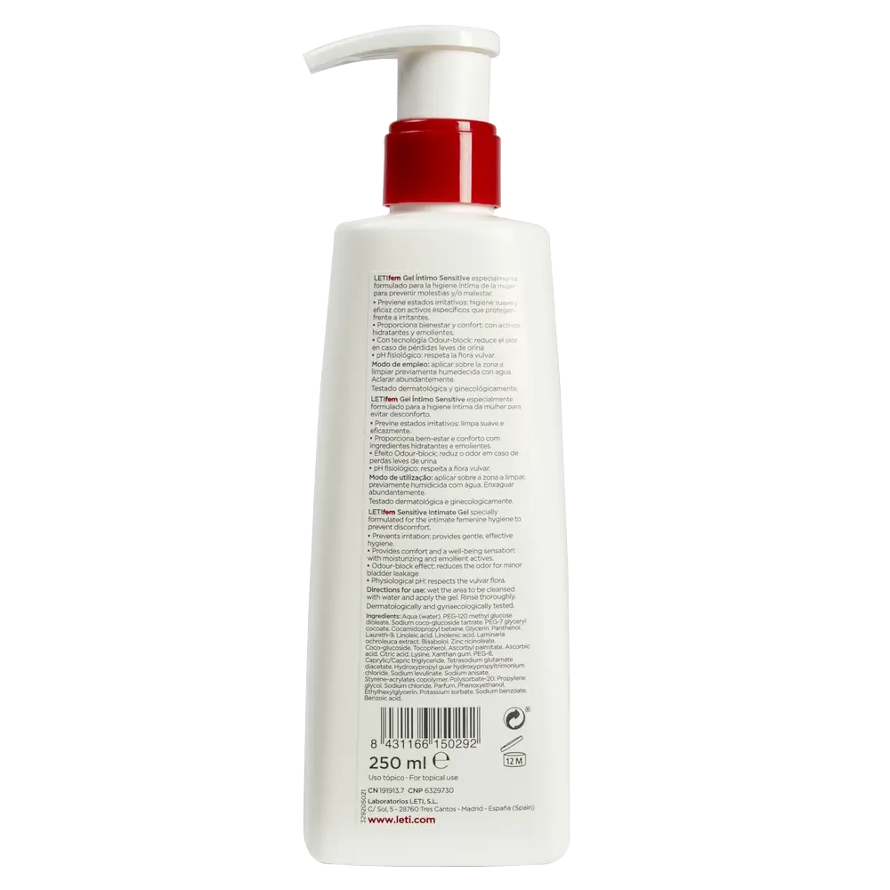 Letifem Woman Sensitive Intim-Gel, 250 ml