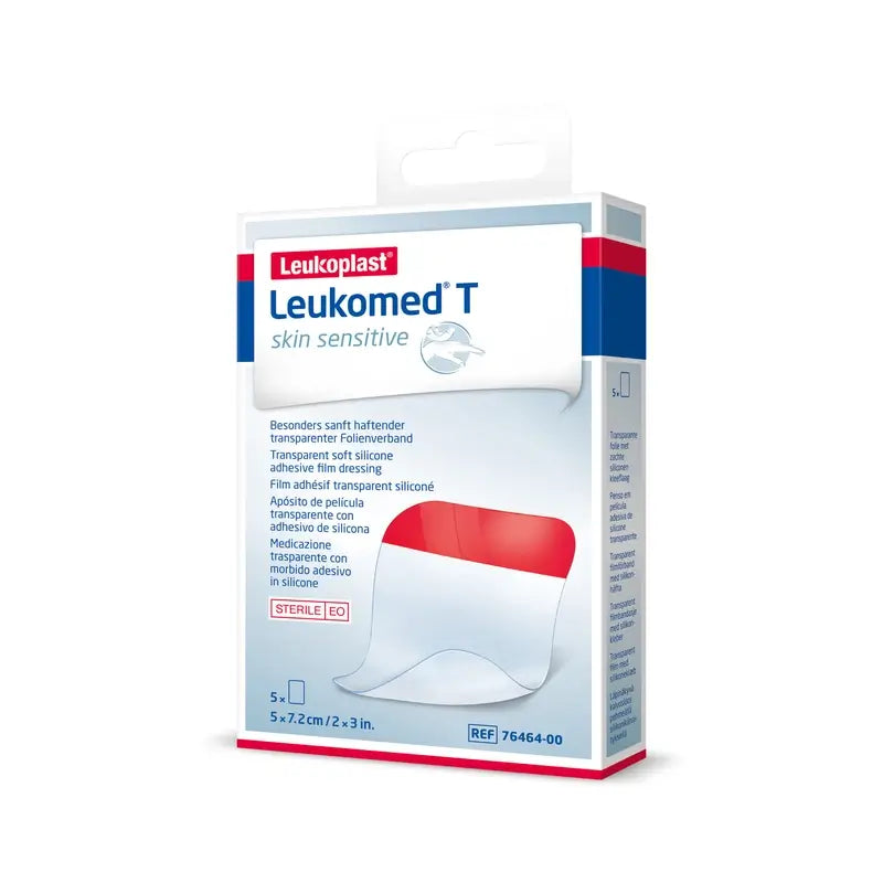 Leukoplast Leukomed T Skin Sensitive, 5 Cm X 7,2 Cm, 5 Stk.