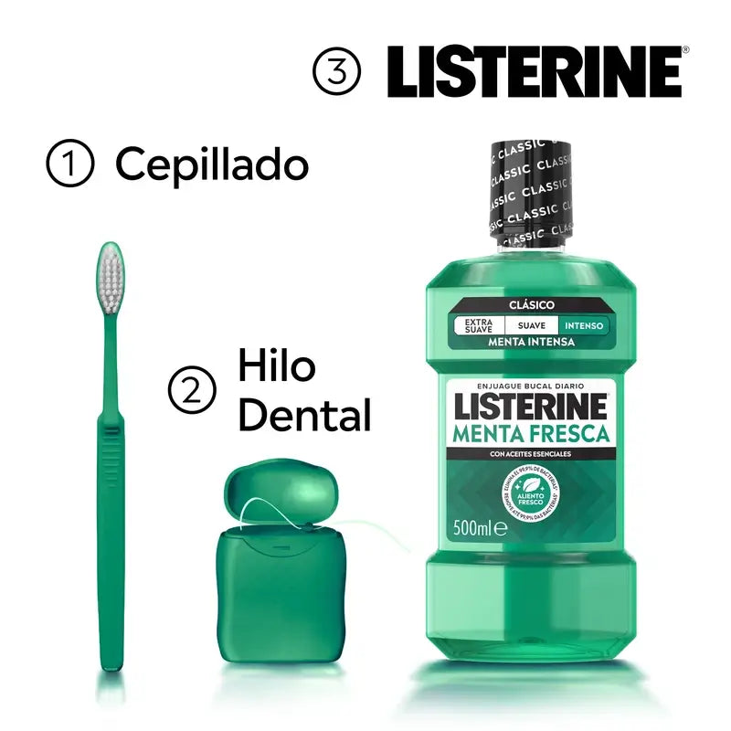 Listerine Mundspülung Fresh Mint, 500 ml