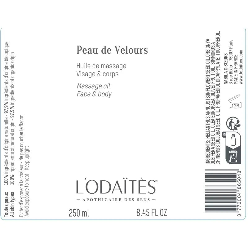 L'Odaïtès Corporal Peau De Velours - Universalöl - Gesicht & Körper , 250 ml