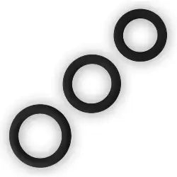 Lovetoy 3er Pack Power Plus Schwarze Cock Ringe