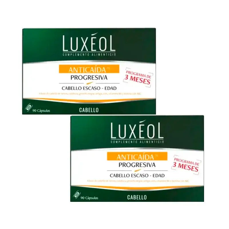 Luxeol Anticaida Progresiva, Packung 2 x 90 Tabletten