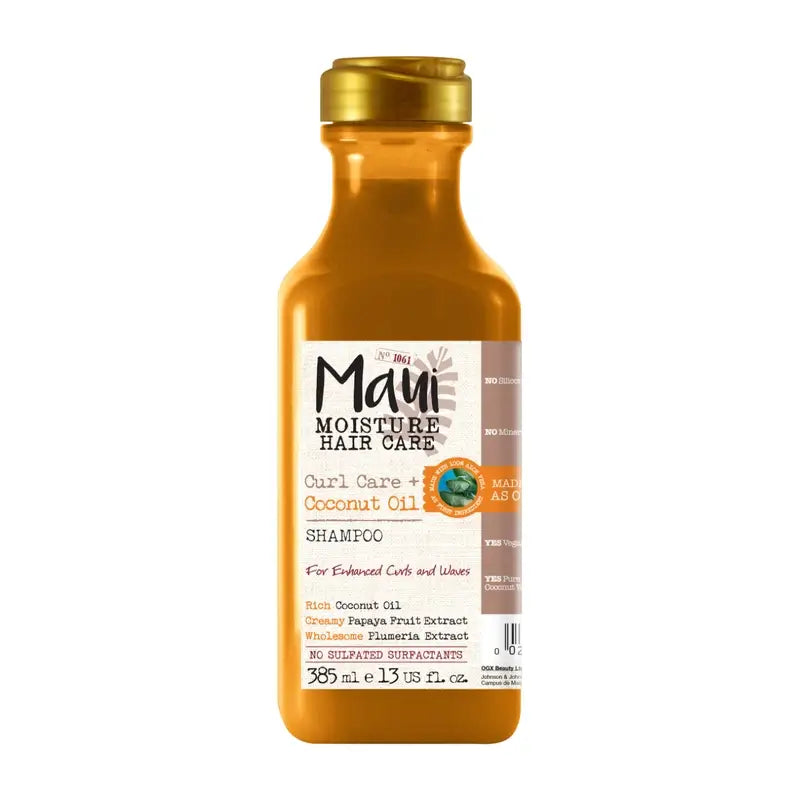 Maui Moisture, Kokosnussöl Shampoo, definiert & entwirrt lockiges Haar, 385Ml