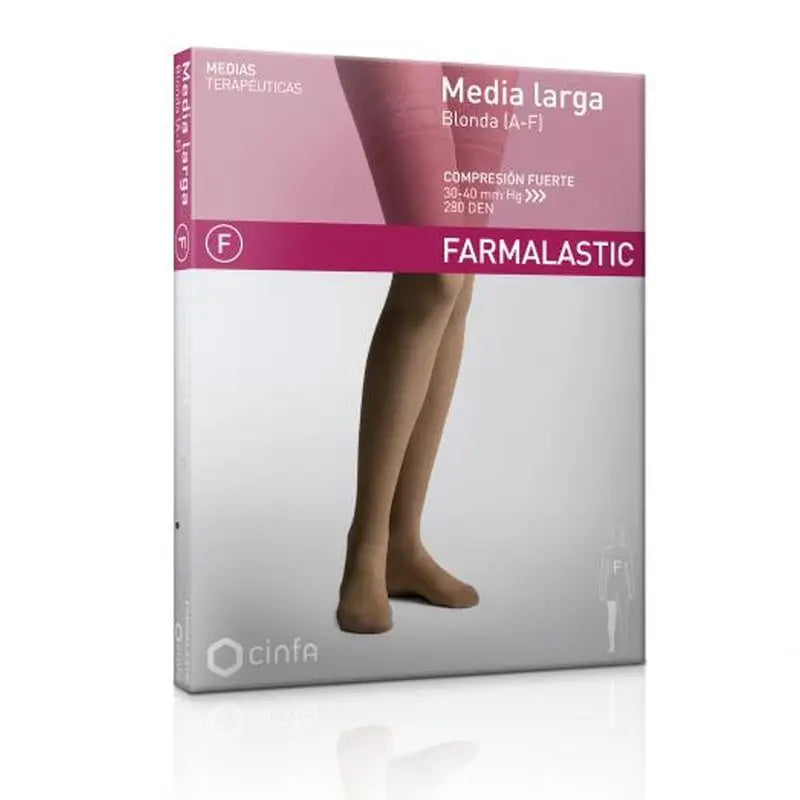 Farmalastic Long Pantyhose Strong Compression, Size Queen Plus