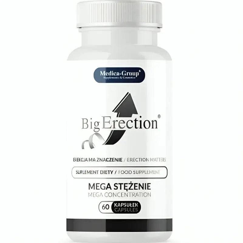 Medica Group Bigerection Natürliches Nahrungsergänzungsmittel für männliche Vitalität und intime Leistung, 60 Kapseln