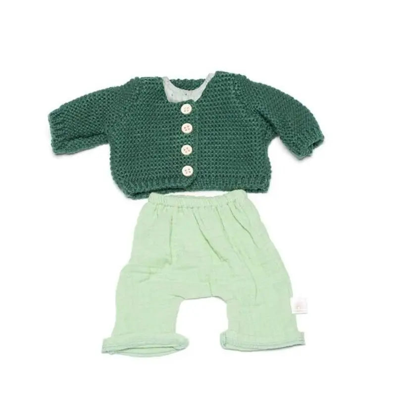 Miniland Forest Greeen Doll Clothes Set 38 Cm