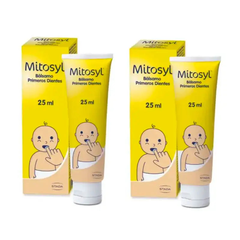 Mitosyl Erste Zähne Balsam, Packung 2 x 25 ml