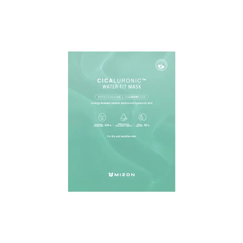 Mizon Cicaluronic Water Fit Maske, 24 g