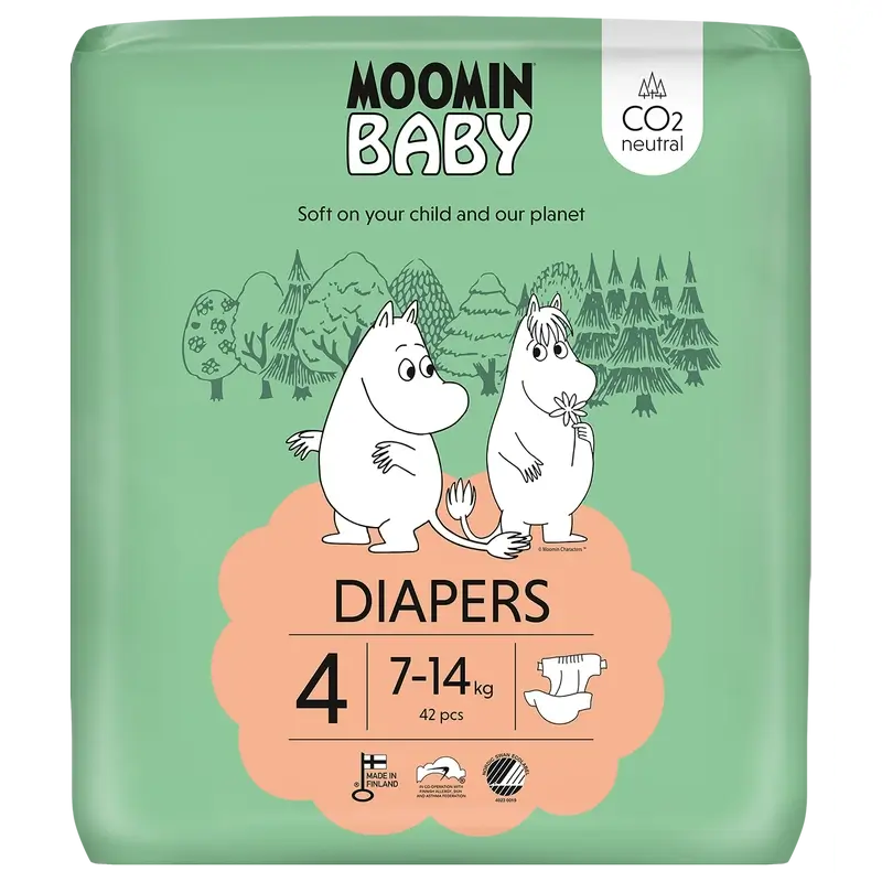 Mumin Baby Windeln Größe 4 , 42 Stück