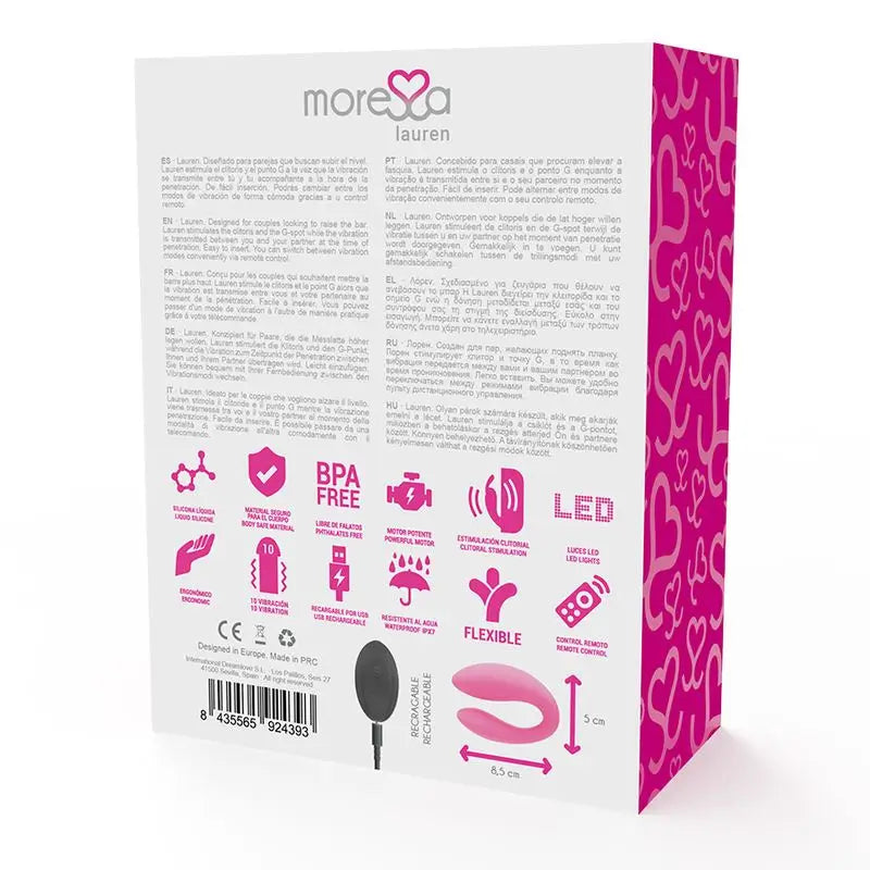 Moressa Lauren Remote Control Stimulator für Paare