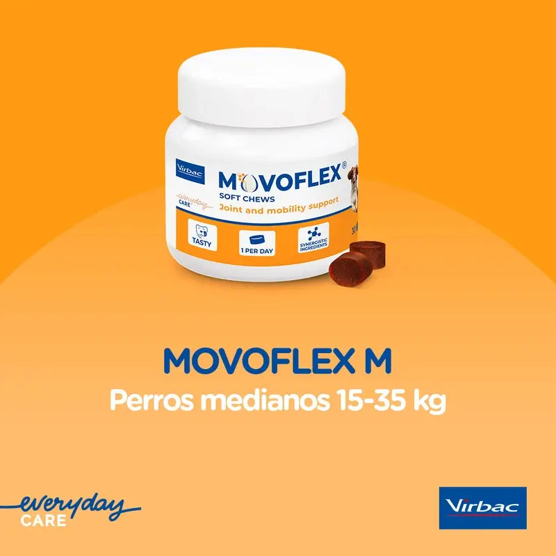 Movoflex Chondroprotector Mittlere Hunde 15-35kg, 30 Tabletten