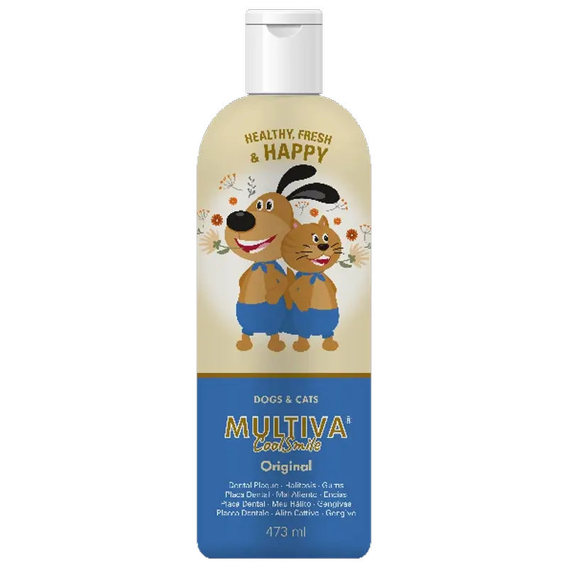 Multiva CoolSmile Original Hunde & Katzen Mundlösung, 473 ml