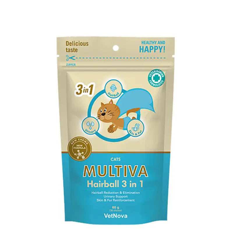 Multiva Hairball 3-in-1, 30 Kausnacks