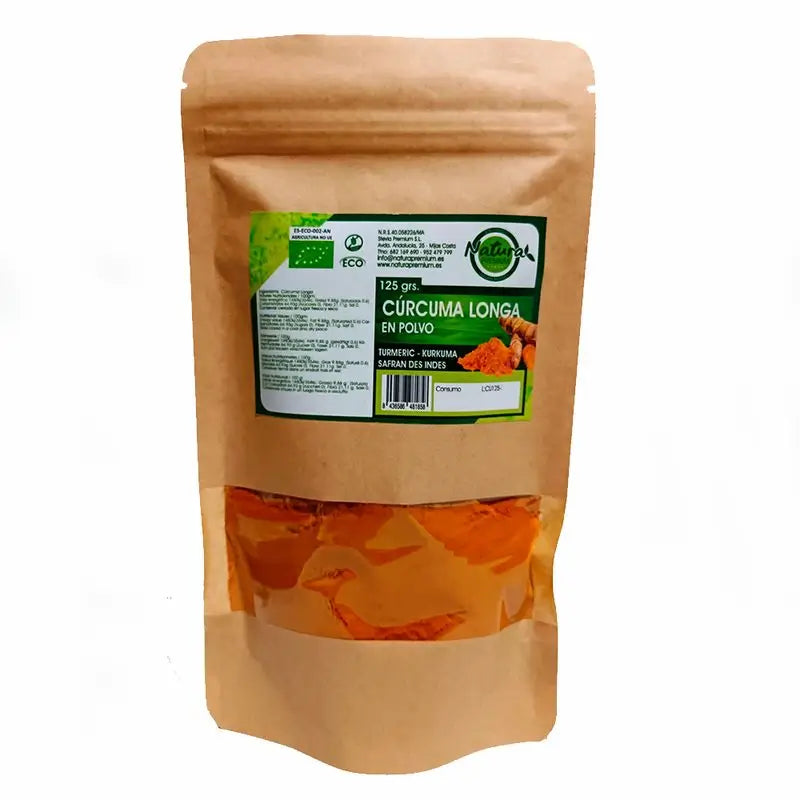 Natura Premium Bio-Kurkuma-Pulver, 125 gr