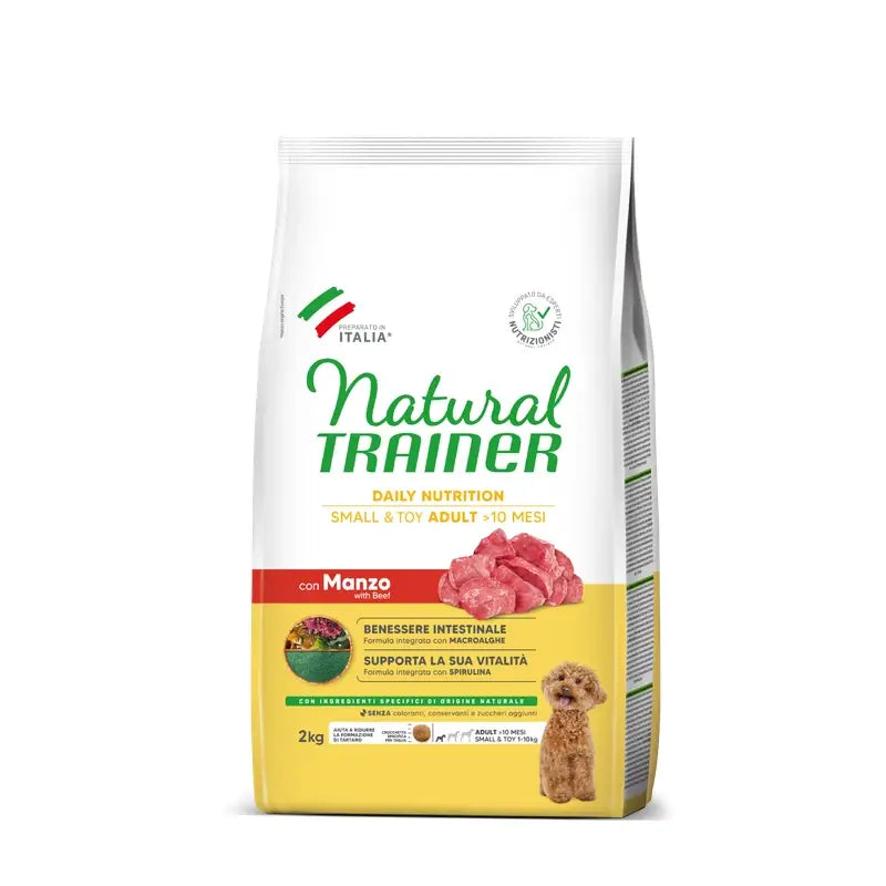 Natural Trainer Canine Adult Mini Beef 2kg, Hundefutter für Hunde