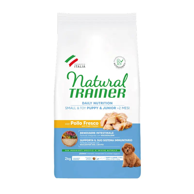 Natural Trainer Hundefutter, Small und Toy, mit Huhn, Superpremium, 2 kg