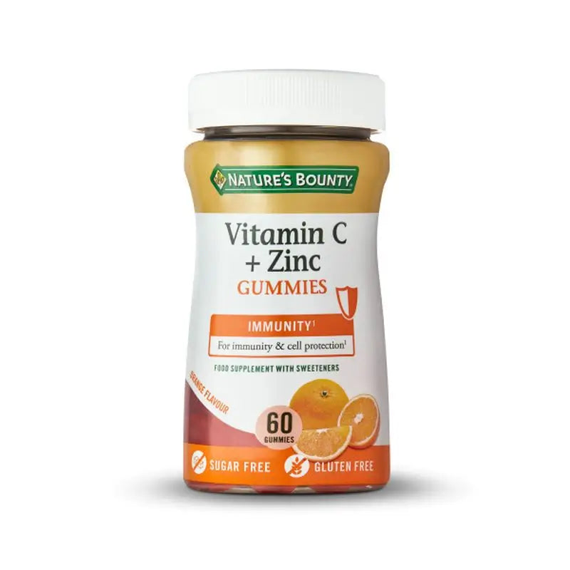 Natures Bounty Vitamin C+Zink Nahrungsergänzungsmittel, 60 Gummibärchen