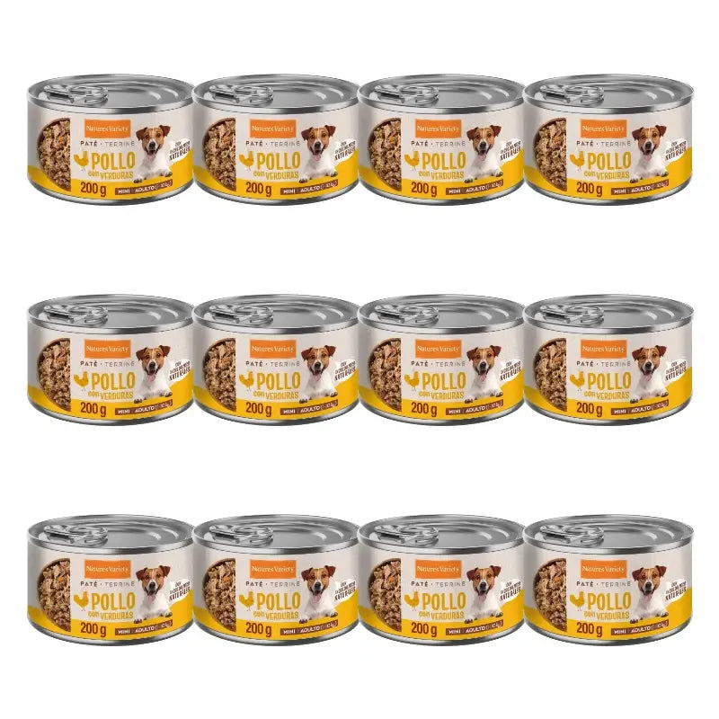 Nature'S Variety Nassfutter für Hunde, Mini Adult, mit Huhn, Einzelportionen, 12 x 200 g