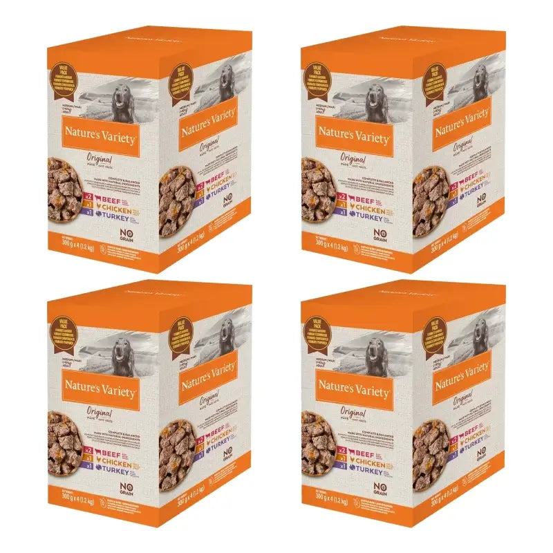 Nature's Variety Pastete Medium/Maxi Original, 300 g, 4er-Pack