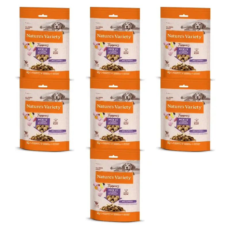 Nature'S Variety Gefriergetrocknete Hundeleckerlis, mit Truthahn, naturbelassen, 7 x 40 g