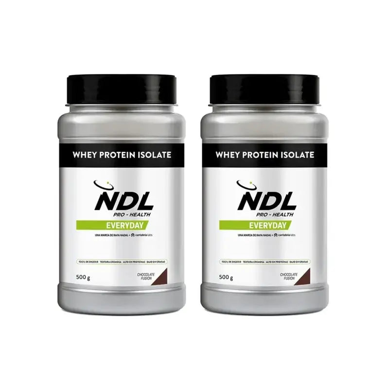 Ndl Pro-Gesundheit Molkenprotein-Isolat - Isolat Protein, Schokolade Fusion, 2X500 G