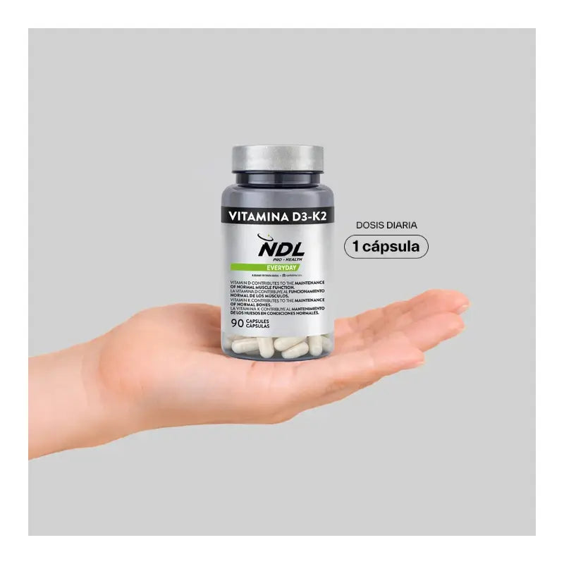 Ndl Pro-Health Vitamin D3 und K2, 90 Kapseln