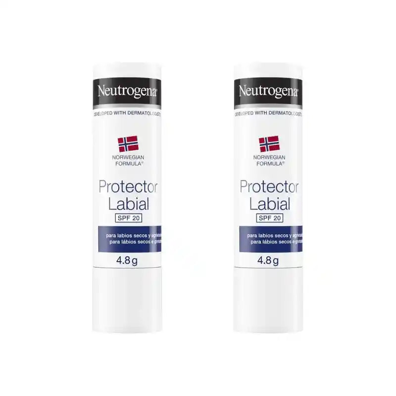 Neutrogena Lippenbalsam Spf 20, 4,8 G, 2er-Pack