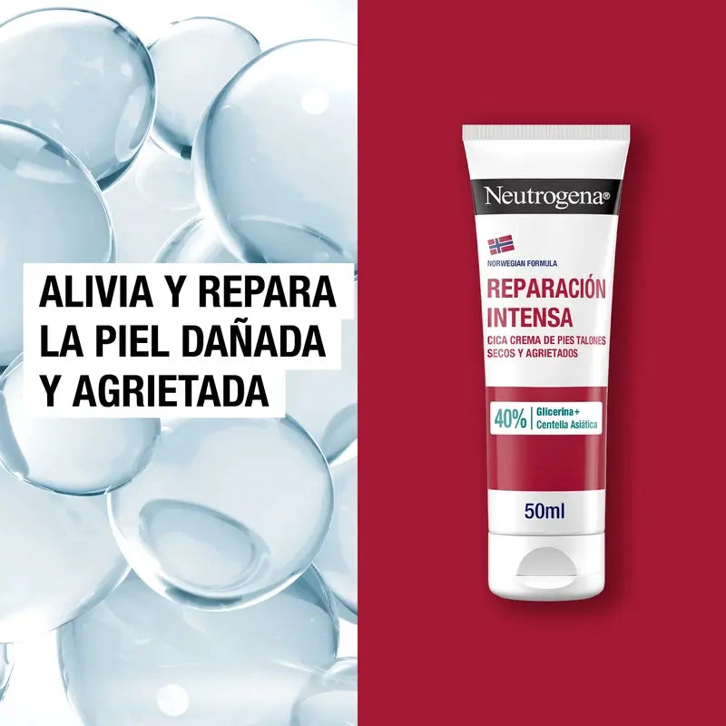 Neutrogena Rissige Ferse Fußcreme CICA, 50 ml