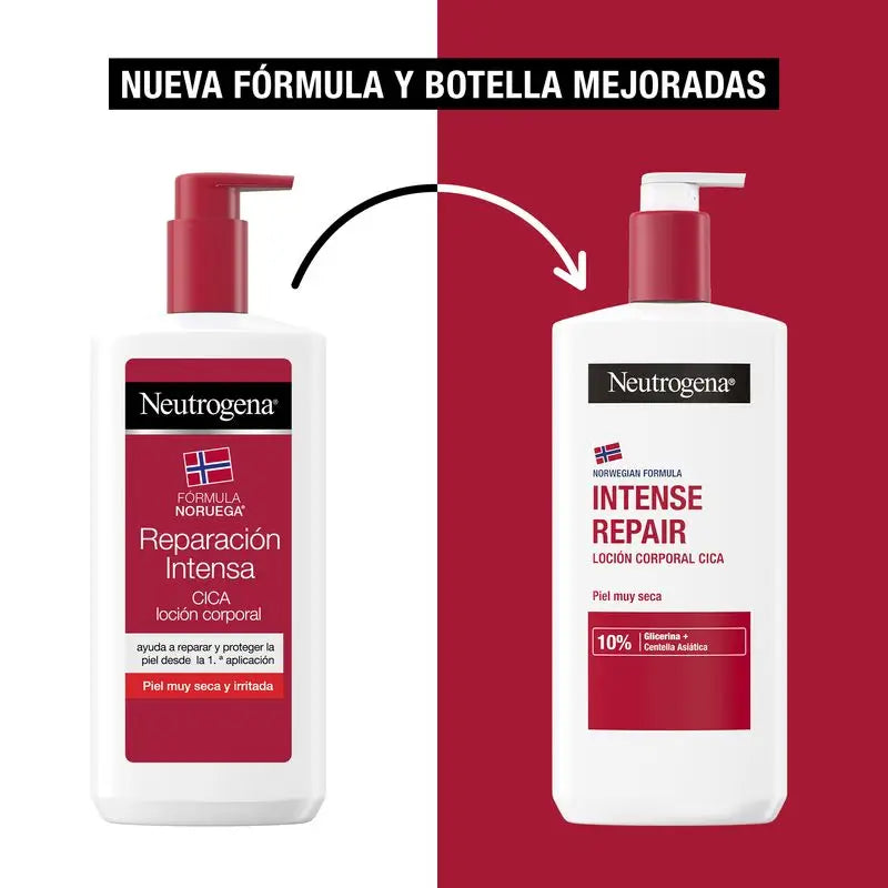 Neutrogena Neutrogena sehr trockene Haut feuchtigkeitsspendende Körper-Reparatur-Creme Cica, 400 ml