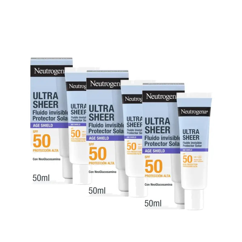 Neutrogena Ultra Sheer Unsichtbares Anti-Aging-Fluid LSF 50, 3er-Pack à 50 ml
