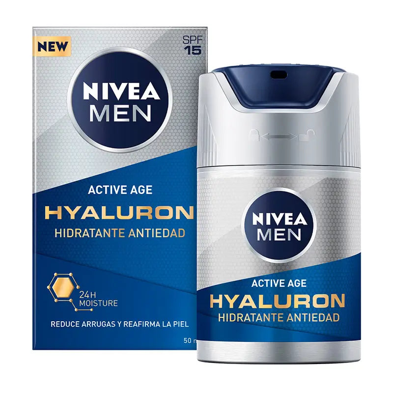 Nivea Men Hyaluron-Feuchtigkeitscreme SPF 15, 50 ml