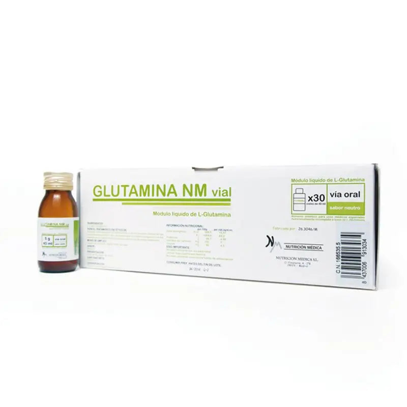 Glutamin NM Fläschchen 5g x 30 Fläschchen, Cantabria Labs Medical Nutrition