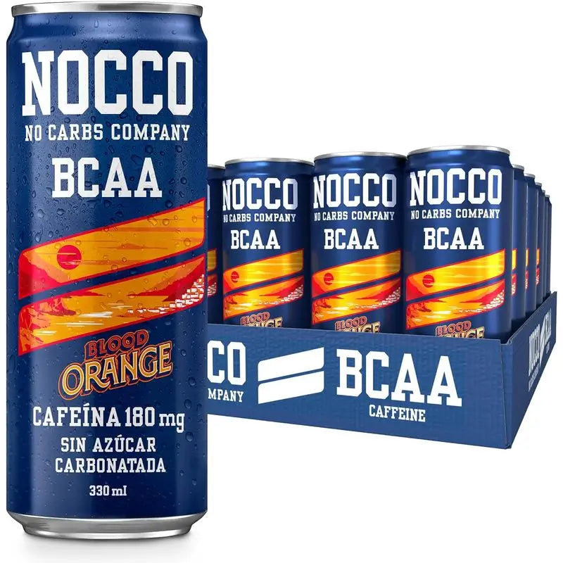Nocco Pack Bcaa Blutorange Del Sol, 12 Stück x 330 ml