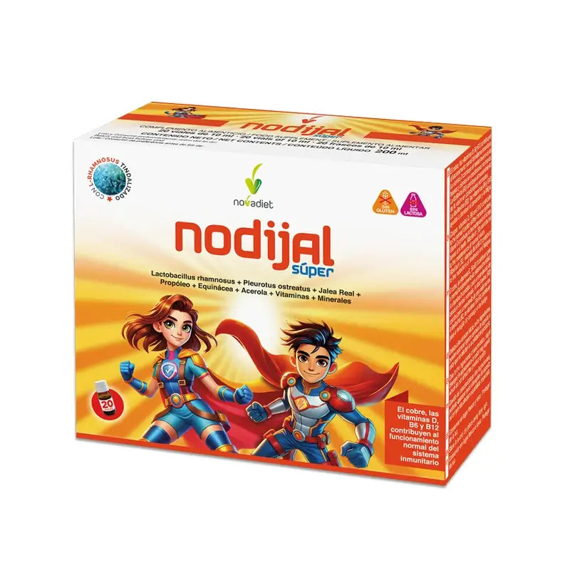 Novadiet Nodijal Super (Gelee für Kinder), 20 Fläschchen