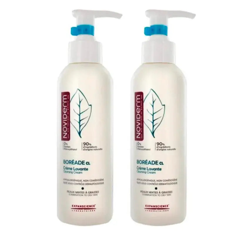 Noviderm Boreade Waschcreme, Packung 2 x 200 ml