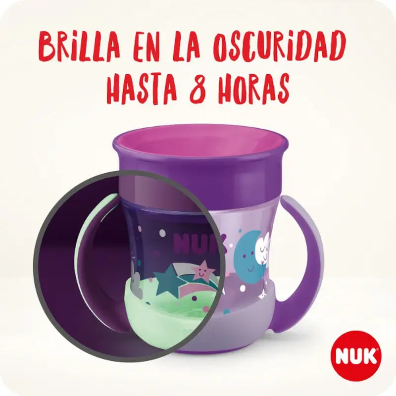 NUK Mini Magic Cup Night Trinklernbecher 160 ml ab 6 Monaten Blau
