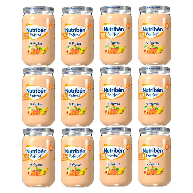 Nutriben Potito 4 Früchte , 12 x 235 Gramm