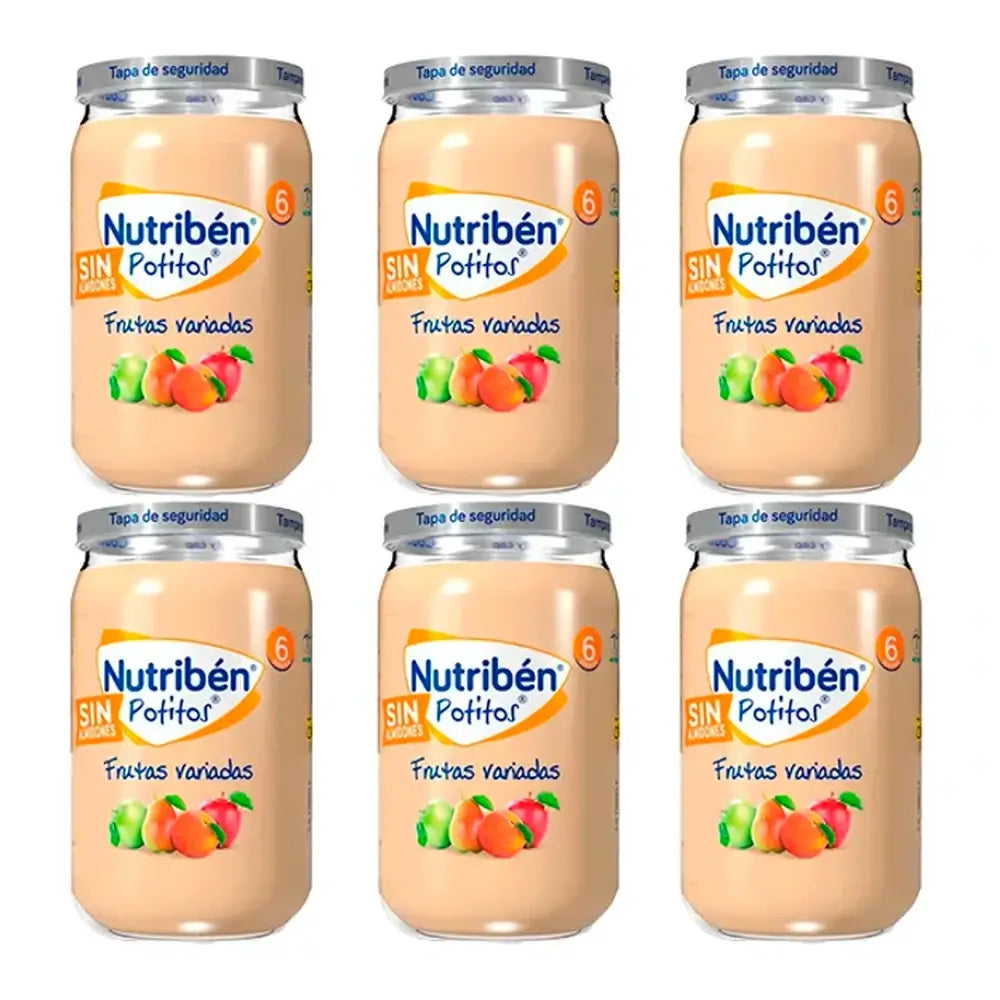 Nutriben Potito Assorted Fruits , 6 x 235 Gramm